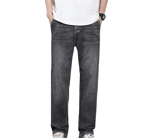 Mens Jeans Casual Straight Loose Pants Vintage Stretch Classic Denim Trousers Comfortable Fashion Wear4