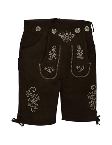 Pantalon court bavarois en cuir confortable sans ceinture pour éviter les pressions à la taille