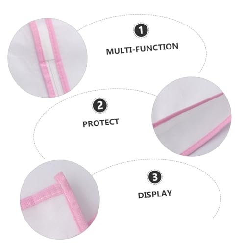 1Pc Nonwoven Wedding Dress Protective Garment Storage Bag Long Edge for Bridal Gowns Dresses Clothes for Home Travel Dress Protection3