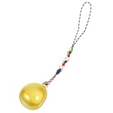 VERDANVERSE Colgante Llavero Daruma Japonés con Campana de Agua Amuleto de y Bendición para Mochila o Bolso Especial para Novia Diseño Dorado Feng Shui