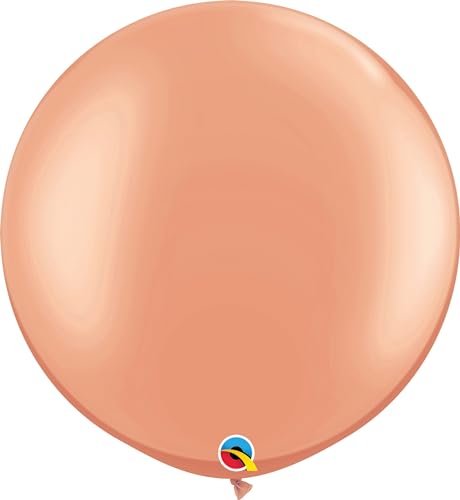 Qualatex 57344 Metallic Rose Gold 30 Inch Latex Balloons (2 Pack)