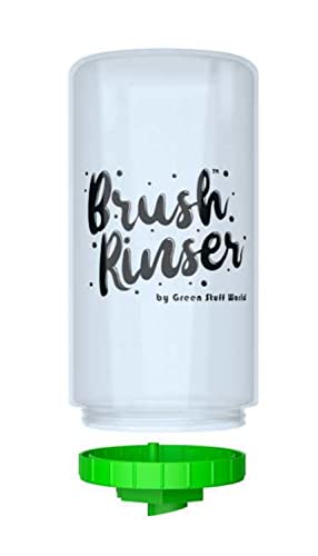 Green Stuff World Brush Rinser Bottle Upgrade 500ML 16.9 fl oz 11885 Pink - 11884 Green GSWD (Green 11884)