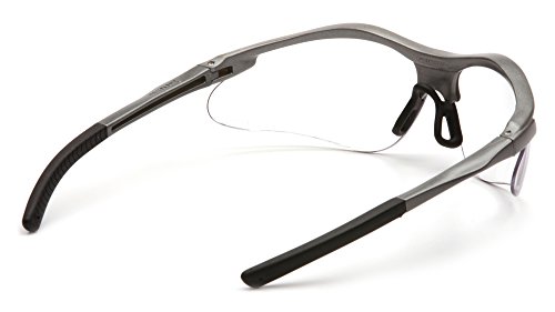 Pyramex Fortress Safety Eyewear, Clear Lens With Gray Frame #TOP3
