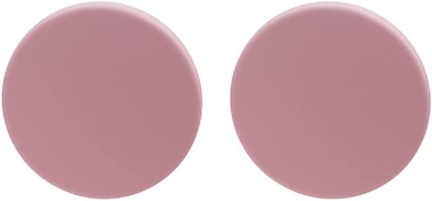 Large Colorful Disc Round Acrylic Button Stud Earrings for Women Geometric Minimalist Jewelry