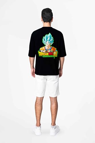 Image of Men's Teddy Oversized Printed Cotton Rich Round Neck Half Sleeves Tshirt