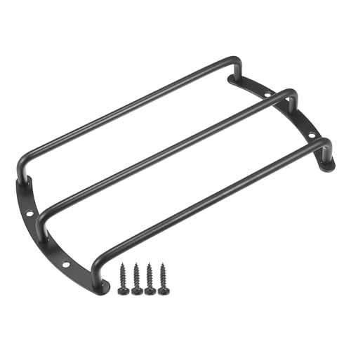 ACROPIX ユニバーサル黒アイアン8インチスピーカーグリルバーオーディオスピーカーサブウーファーグリルグリル8インチ3バーオーディオスピーカーグリルバーウーファー保護カバー(ネジ付き)-1個セット