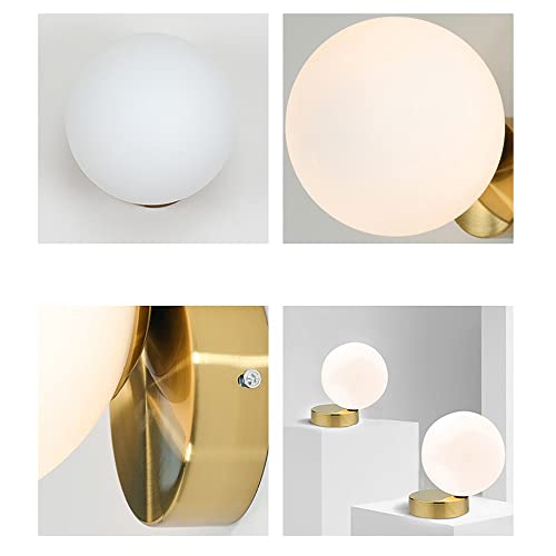 Apliques de pared modernos y decorativos con esfera LED integrada 6