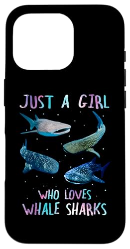 Watercolor Shark Ocean Just A Girl Who Loves Whale Sharks X}zP[X iPhone 16 Pro p