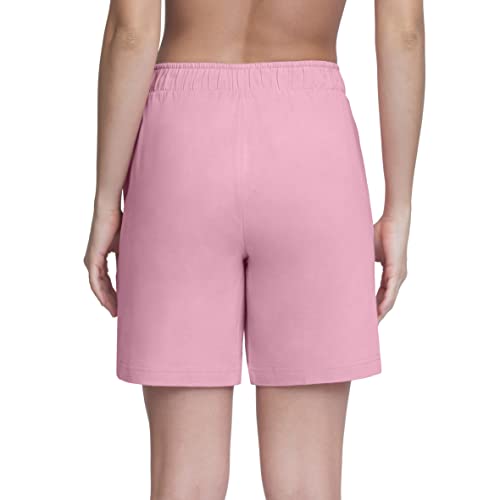 Image of Amante Womens Pink Cherry Printed Relaxed Fit Sleep Shorts
