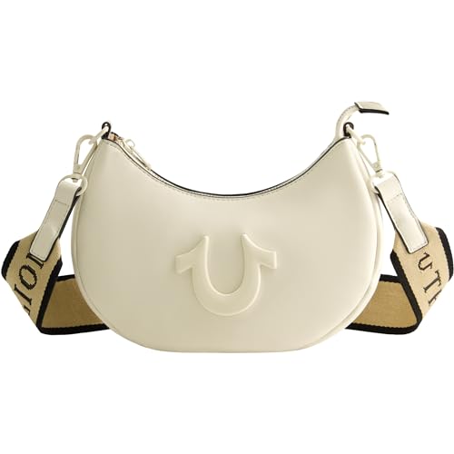 Sac à main True Religion femme style hobo chic à bandoulière ajustable et logo fer à cheval
