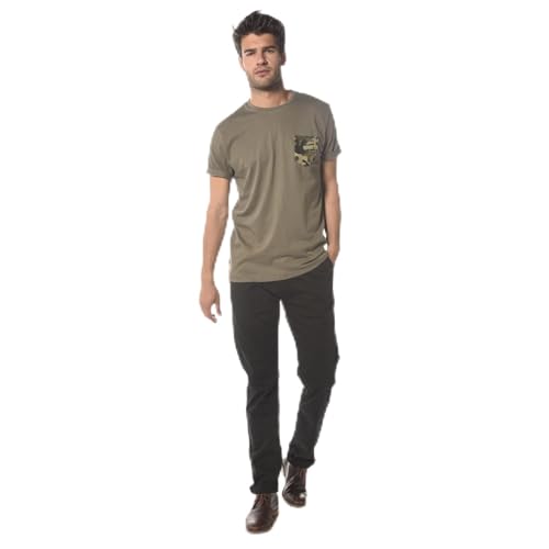 Deeluxe Talk TS M T-Shirt, Vert (Kaki), Medium (Taille Fabricant: M) Homme