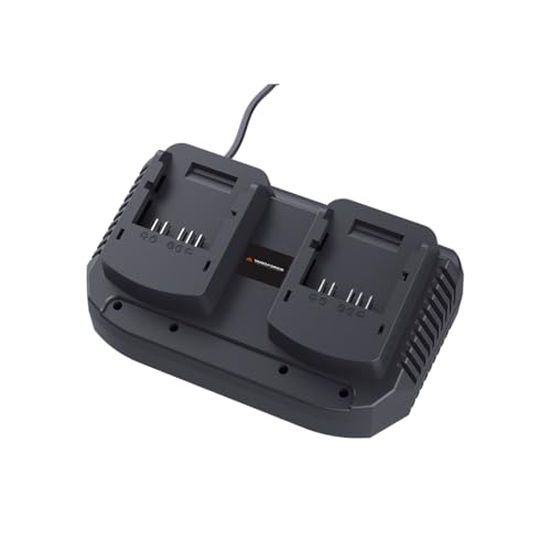 Yard Force 20V 4A Dual Battery Charger – Fast Charging, Compatible with Yard Force 20V CR20 Battery Range