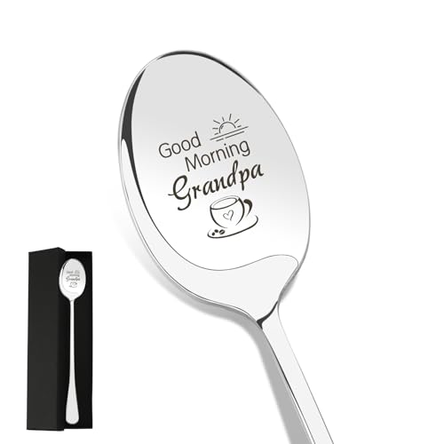 Grandad gifts for grandpa gift grandad gift ideas for grandad presents for grandad great grandad coffee lovers tea lovers stainless steel spoon with gift box grandpa gifts for grandad birthday gifts
