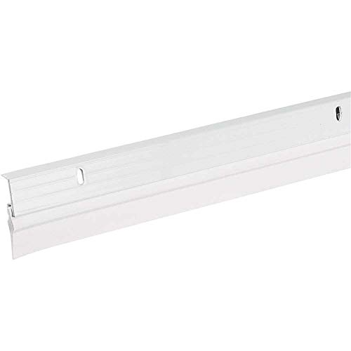 Frost King W59/36H Premium Aluminum and Vinyl Door Sweep 1-5/8-Inch by 36-Inches, White
