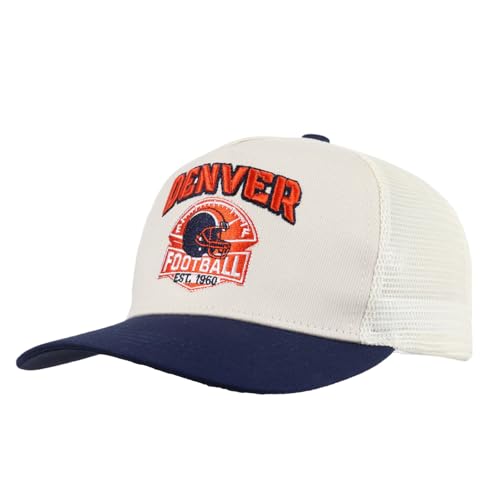 Anilnel Football Trucker Hat Embroidered Baseball Cap City Fans Cap Hat for Men Women Cotton Cap Adjustable Buckle Strap
