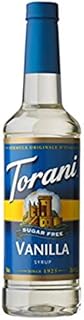 Torani Sugar Free Syrup, Vanilla, 25.4 Ounce (Pack of 1)