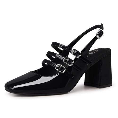 CELLNZ Strappy Chunky Heels