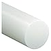 Rod, UHMW-PE, White, 2 in Dia x 3 Ft L