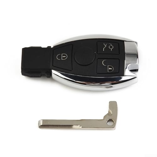 Carcasa funcional de repuesto para mando a distancia compatible con modelos Mercedes Clase C, G, E y S