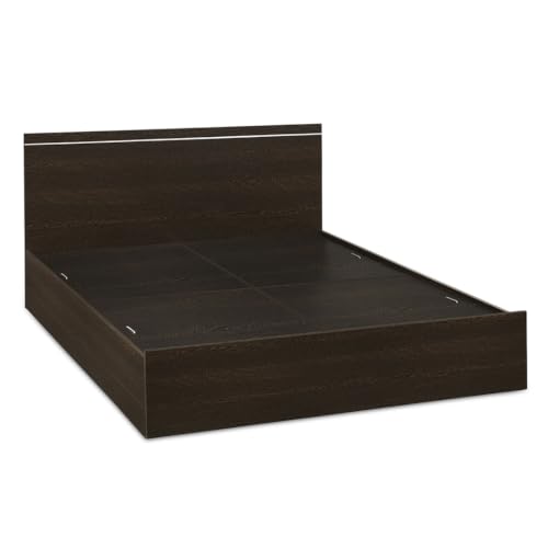 Image of DELITE KOM Jazz Engineered Wood Queen Box Bed (Finish Color Flowery Wenge Delivery Condition Knockdown)