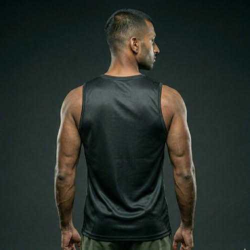 Image of Round Neck Moisture Absorbing Performance Half Sleeve Slim Fit T-Shirt for Men | Quick Dry Technology | Light Weight & Breathable Fabric | Ideal for Indoor & Outdoor Physical Activity