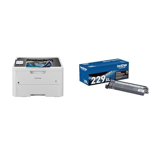 Image of Brother HLL3280CDW Printer and TN229XLBK High Yield Toner