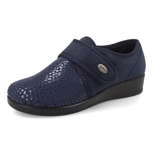 Fly Flot | Full Slipper Woman, Pantofole Donna Animalier con Strappo Regolabile, Ciabatta con Tomaia Stretch Adattiva in Microfibra Elasticizzata, Sottopiede in Microfibra, Nero, 38