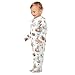 Emelivor Animals Rabbit White Baby Newborn One-Piece Pajamas Footie Long Sleeve Romper Pjs for Girls Boys Kids