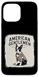 american gentleman boston terrier vintage suit cane custodia per iphone 13 pro max