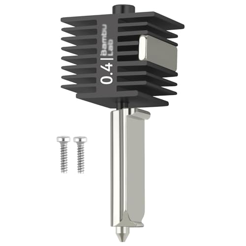 A1/A1mini Hotend 0.4mm High Temp&Fast Speed Hardened Steel Nozzle+Heating Block Integrated Structure Compatible with Bam