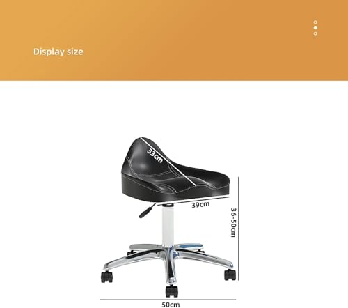 Sgabello ergonomico con regolazione idraulica dell'altezza per cliniche e saloni, soluzione versatile per sedie da ufficio
