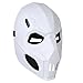 HOTTERCOS White Master Mask Hero Steampunk PVC Half Mask Halloween Movie Costume Cosplay Props