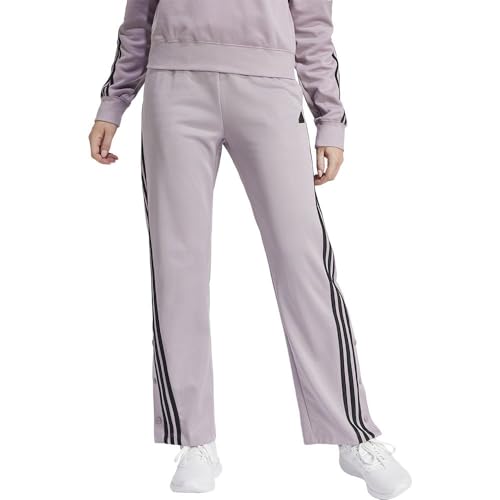 adidas Mujer Iconic Wrapping 3-Stripes Snap Track Pants, preloved Fig/Black, M