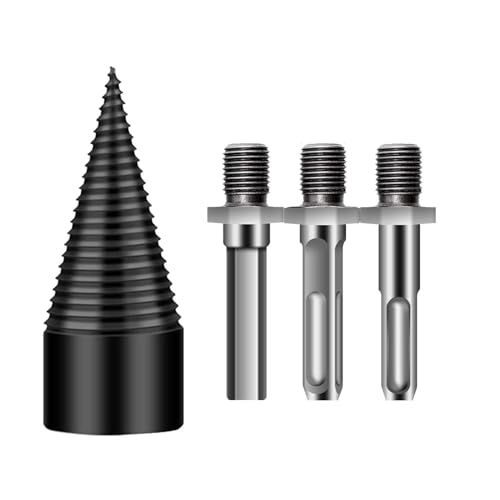 Germoglio Di Splitter Di Accensione | Punta Di Trapano In Legno Heavy Duty | Bro Di Cracking Del Registro Di Legna 3 In 1 | Trapano Elettrico Rimovibile Per Divisione Di Legno Rapida