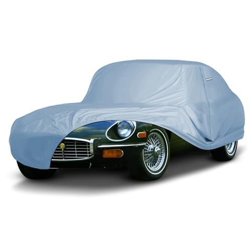 Image of iCarCover Premium Car Cover for 1961-1974 Jaguar XKE 2+2Seater Heavy Duty Waterproof All-Weather Automobiles Custom Fit Indoor Outdoor UV Snow Protection Covers with Straps and Bag