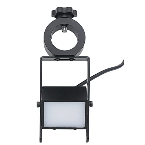 Microscope Stereo Microscope Illuminator Adjustable LED Square Lamp, Industrial Side Vision Light Source 25/32 Mm(Hole Diameter 25 mm)