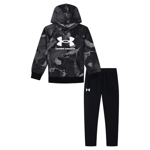 Image of Under Armour Boys' 2-Piece Hoodie Sweatshirt and Fleece Pants Set, Outdoor Collection