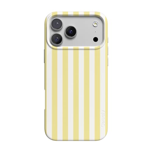 Casely iPhone 17 Pro Case | Butter Yellow Stripes |