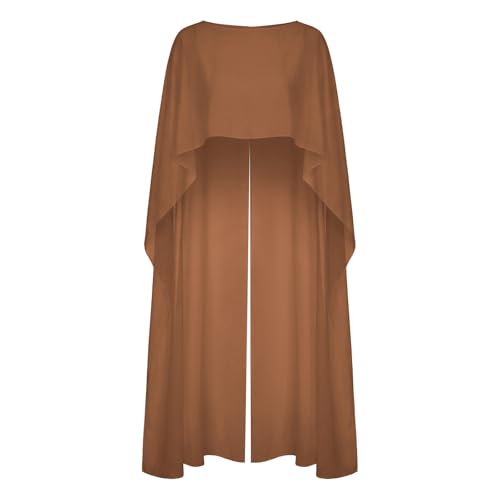 Sexy outfit poncho largo y transparente con capa de gasa asimétrica para boda 3