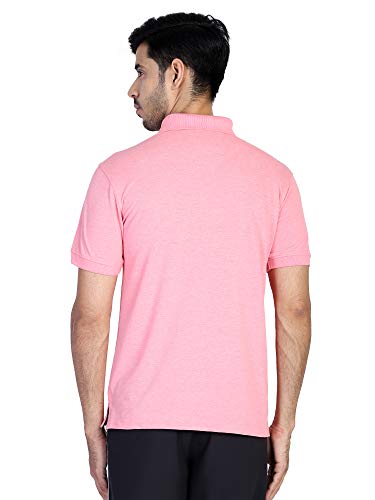 Image of OFF LIMITS Mens Varsity Polo for Mens (Pink Mel)