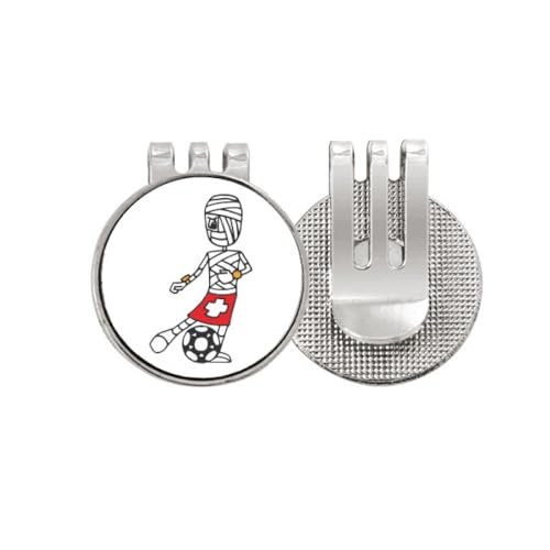 Marqueur de balle de golf en émail magnétique football : le cadeau idéal pour golfeur
