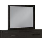 Modus Furniture Solid Wood Mirror, Lucerne - Vintage Coffee, 35' H x 40' W x 2' D