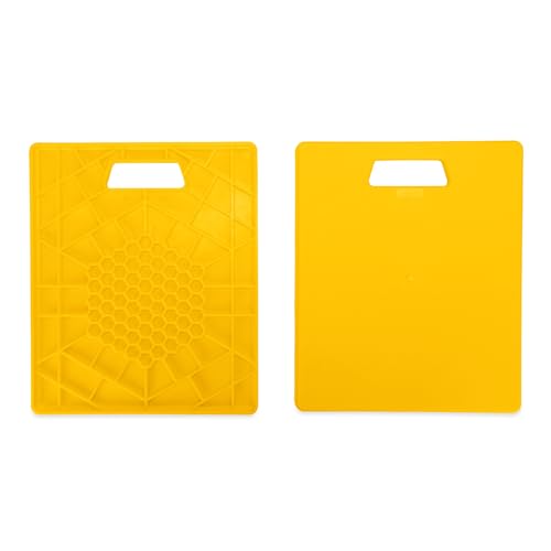 Image of Camco Camper /RV Large Stabilizer Jack Pads - Features Interlocking Design & Handy Strap for RV Storage - Built-in Handle - Use with RVLeveling System - 14 inch x 12 inch (44541) | (Pack of 12)