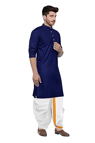 Image of Trustous Kurta Dhoti set for Mens (mahraj dhoti with kurta plain and classis look)
