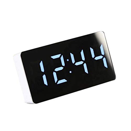 KieTeiiK Réveil de voiture LED miroir indicateur de température simple table numérique USB horloge moderne décors matériels table réveil