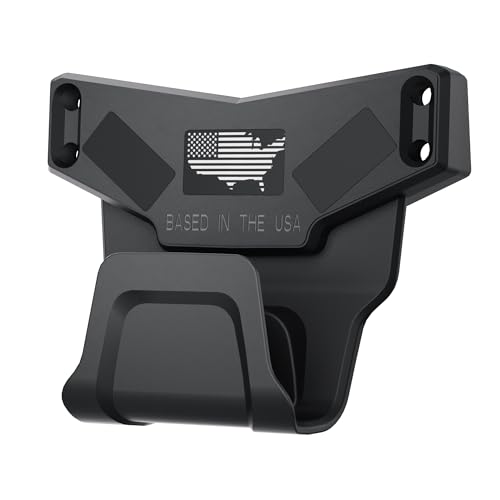 Gun Magnet Mount with Trigger Guard – Strong Magnetic Car Holster, Rubber-Coated Firearm Holder for Handguns, Pistols, Rifles, and Shotguns – Universal Fit for Home, Truck, Car, Vehicle (1 Pack)