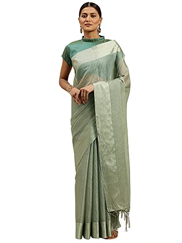 Image of AKHILAM Women's Casual Fancy net Solid Saree with Unstitched Blouse Piece(NIYATI44 M Parent)