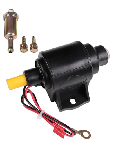 12V Electric Fuel Pump 2-3.5 PSI, 28 GPH for Gasoline and Diesel Engines - Compatible with Cars, Trucks, Boats, & Generators