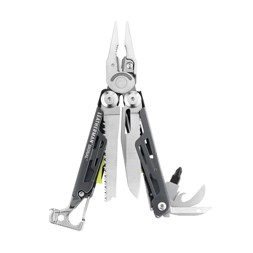 Leatherman Signal Multi-Tool - 19 Tools for Camping & Survival Grey