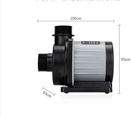 Diagram showing the dimensions of the Jebao DCS-2000 pump.